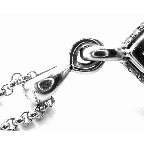 Authentic! Chopard Golden Diamonds 18k White Gold Diamond Chrome Stone Necklace - Picture 4 of 12